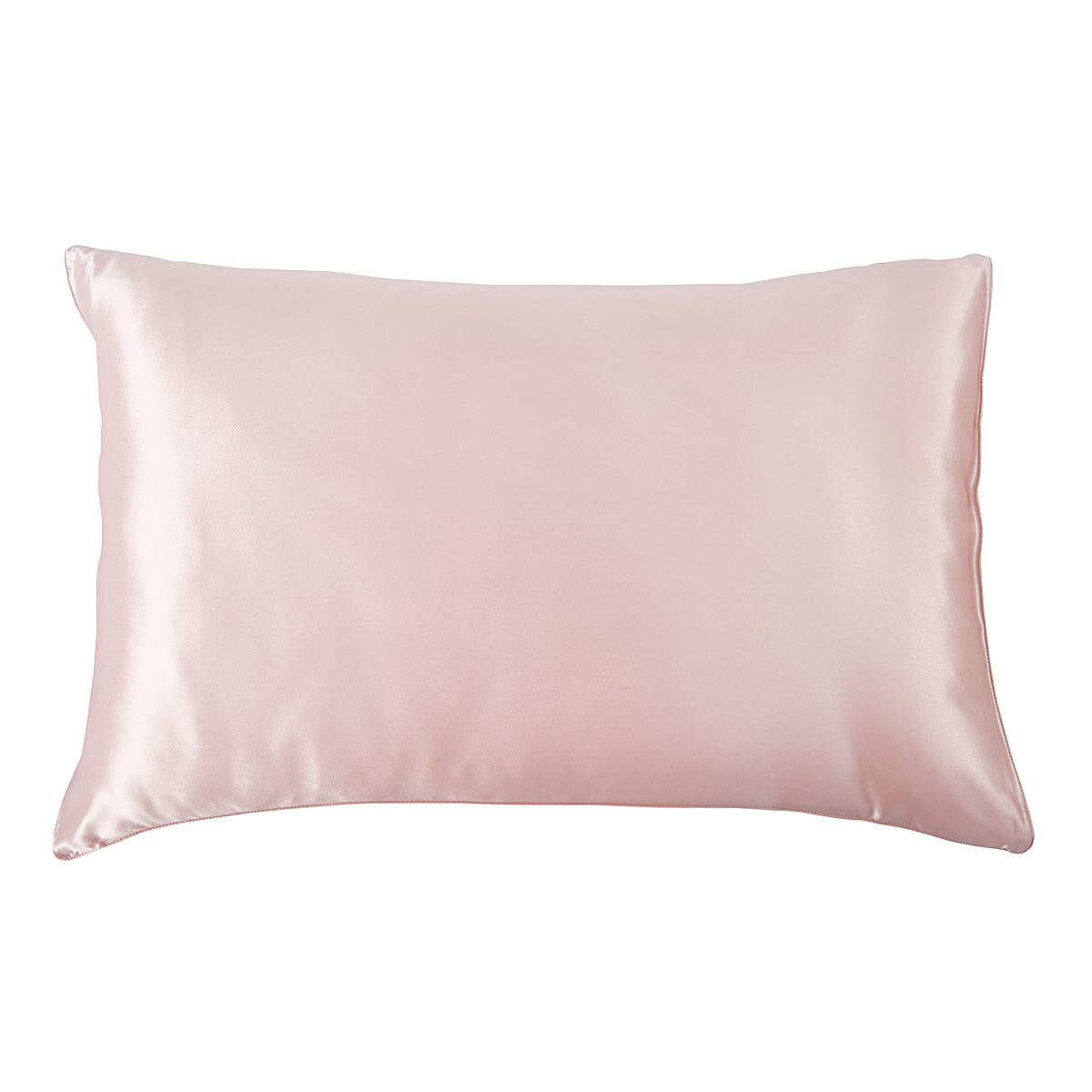 Premium Pembe Saf İpek Yastık Kılıfı