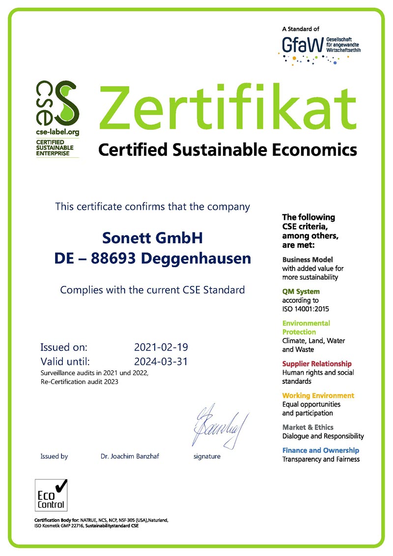 Sonett Organik Konsantre ÃamaÅÄ±r YÄ±kama Tozu - 2,4 Kg