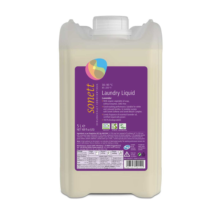 Sonett Organik Çamaşır Yıkama Sıvısı - Lavanta - 5 L