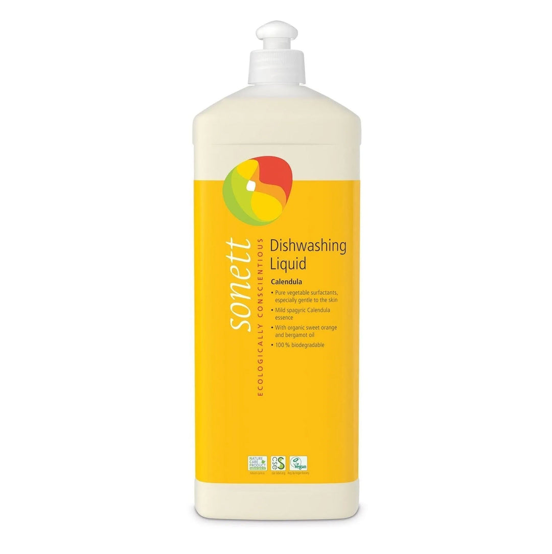 Sonett Bitkisel Elde Bulaşık Yıkama Sıvı Deterjanı - Calendula - Aynısefa 1 Lt.